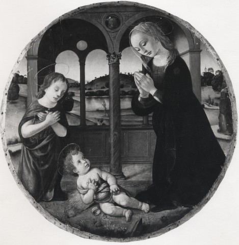 A. C. Cooper — Tucci Biagio di Antonio - sec. XV - Madonna in adorazione del Bambino con san Giovannino — insieme